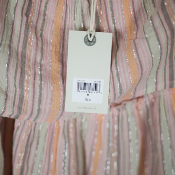 NWT Lucky Brand Off the Shoulder Blouse - Picture 6 of 6